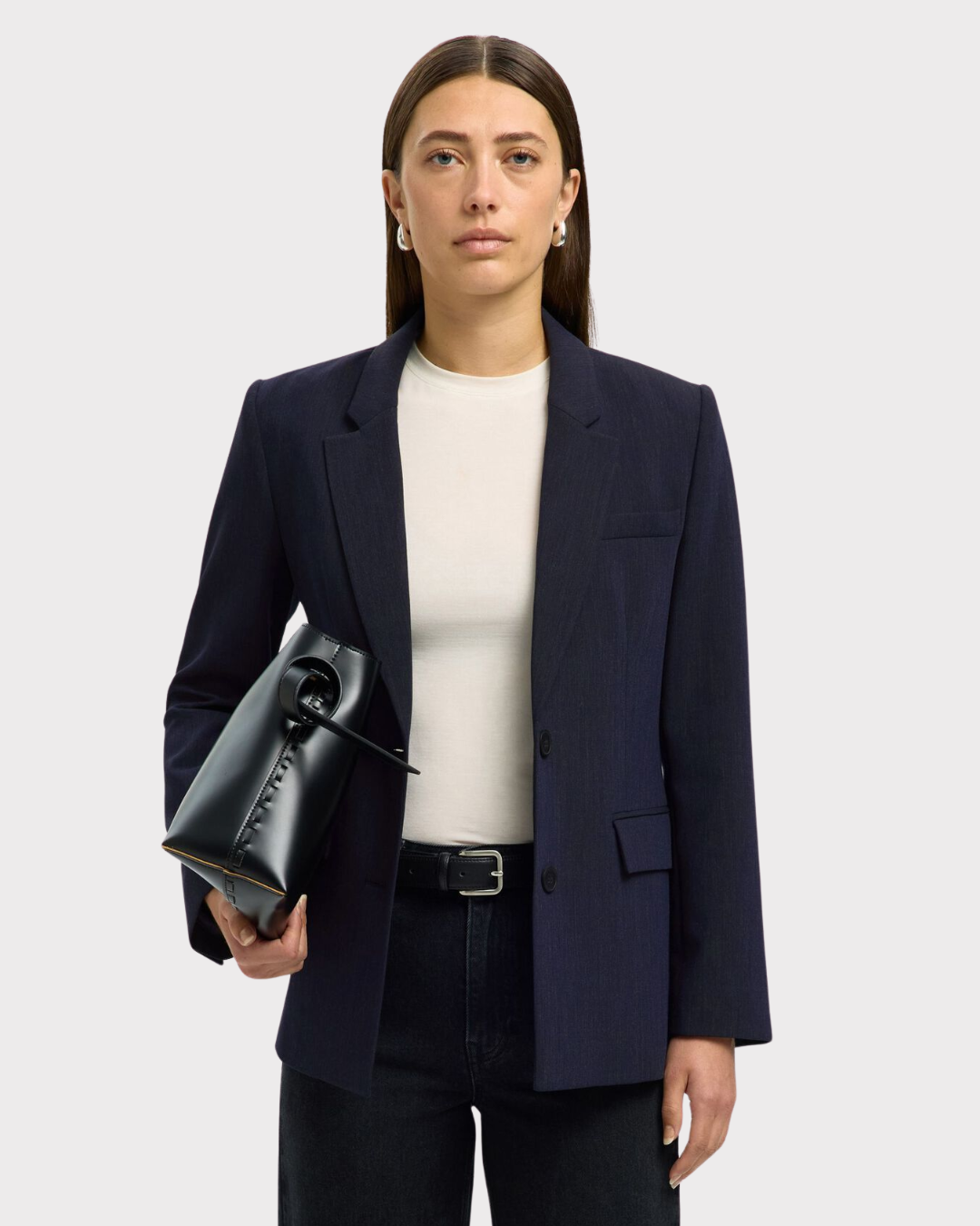 Slwrita Ls Classic Blazer Mel Noos-Dress-Selected Femme-Aandahls
