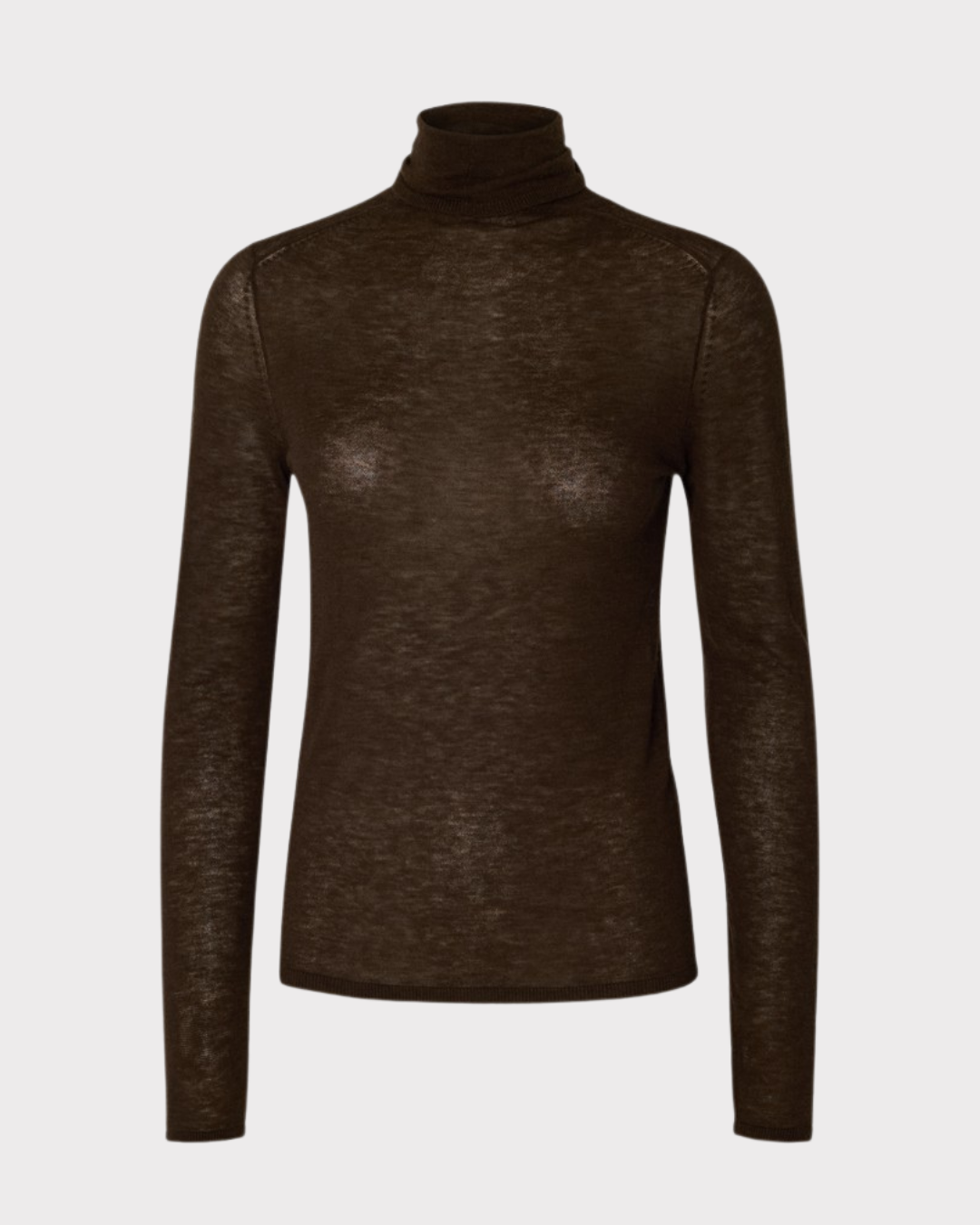 Slwvendy Wool Ls Knit Roll Neck Noos