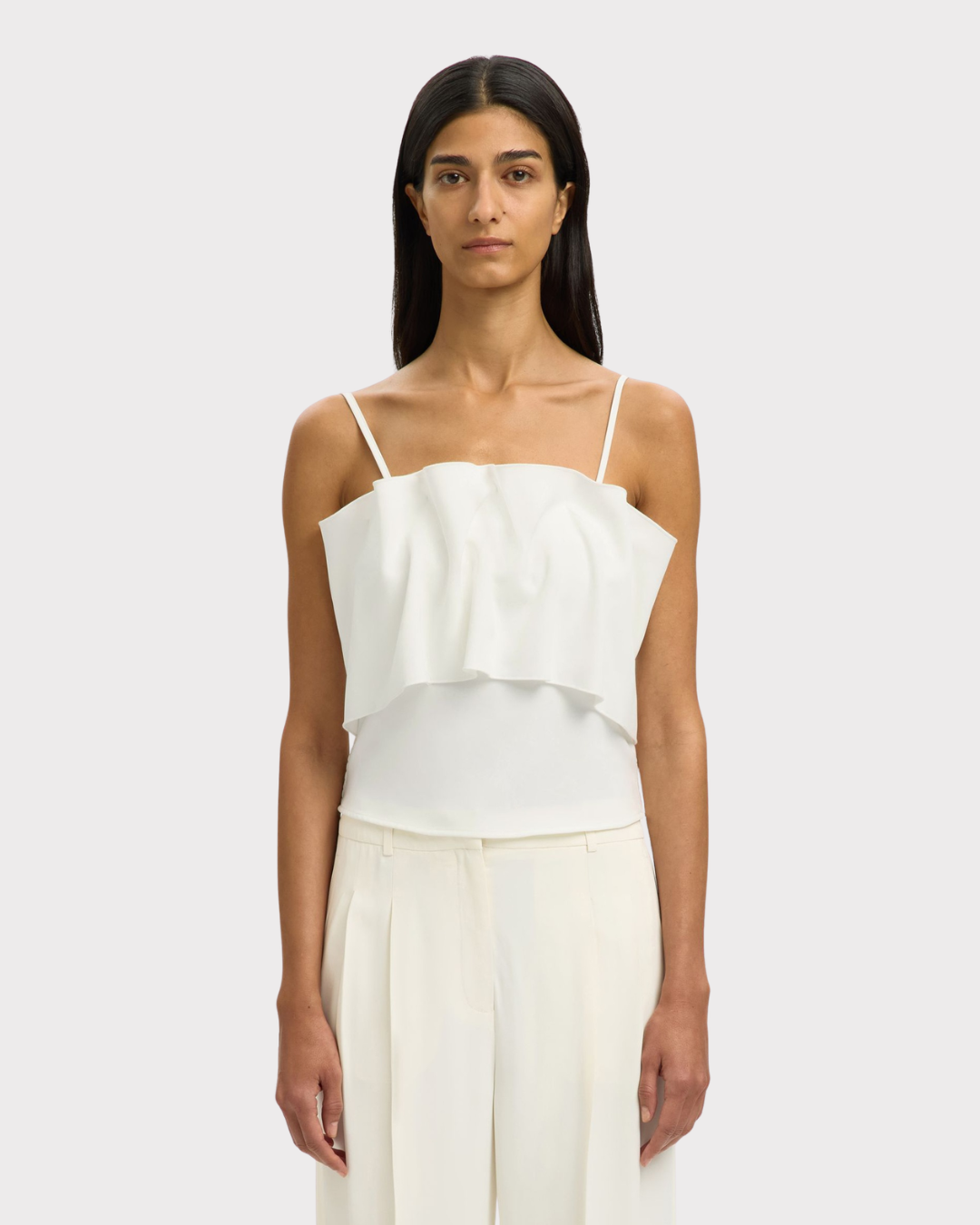 Vinelle Pleated Bandeau Top B-Overdel-Selected Femme-Aandahls