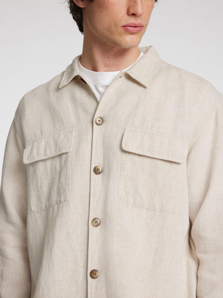 Linen Overshirt noos-Skjorter-Selected Homme-Aandahls