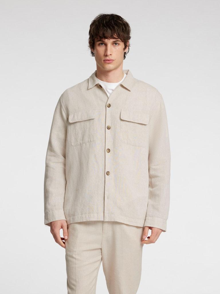 Linen Overshirt noos-Skjorter-Selected Homme-Aandahls