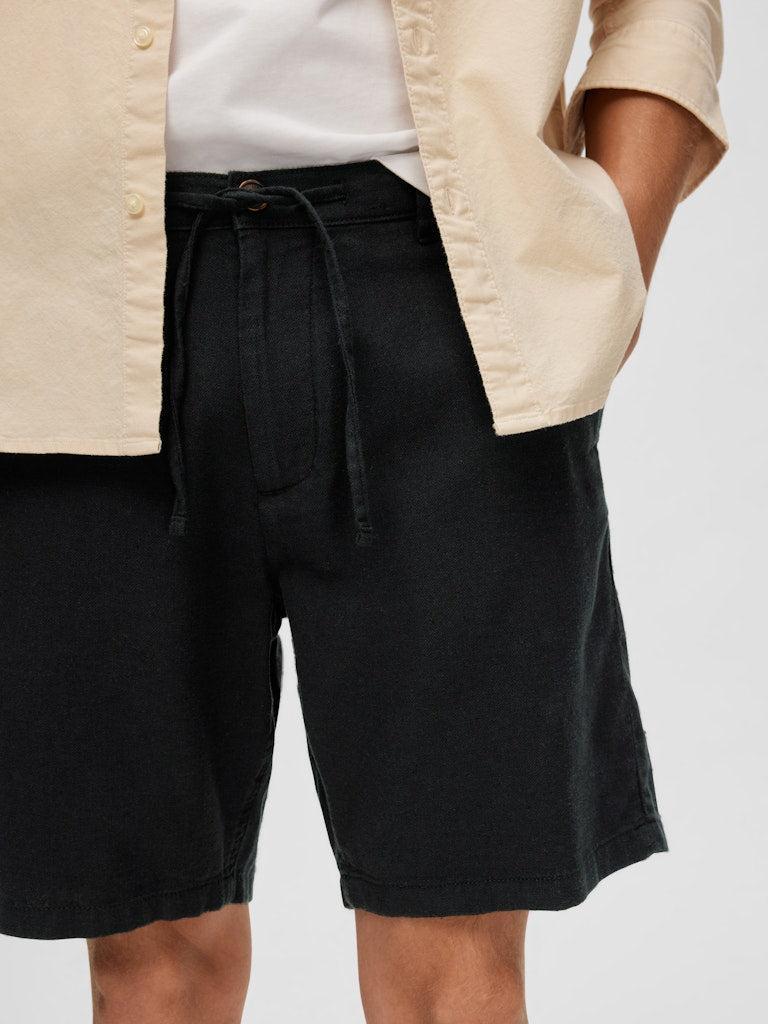 Regular-Brody Linen Shorts Noos-Shorts-Selected Homme-Aandahls