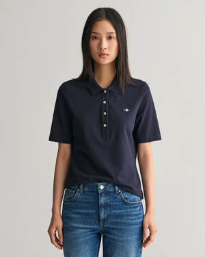 slim shield ss pique polo-T-shirt-Gant-Aandahls