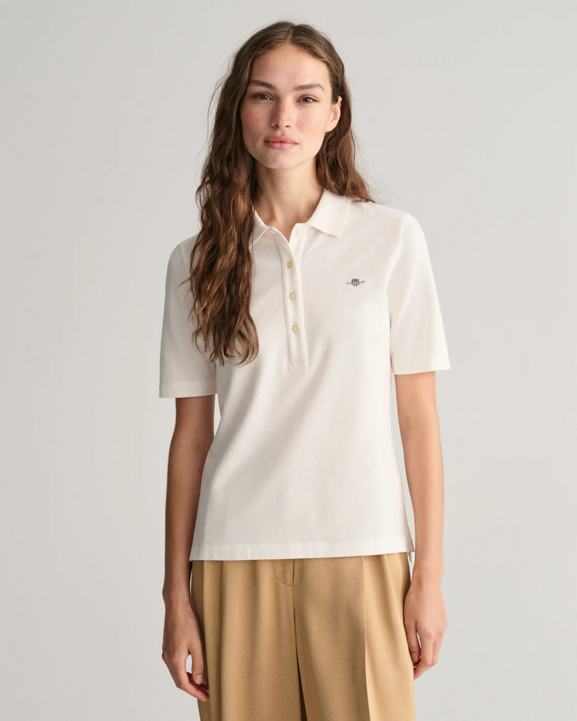 slim shield ss pique polo-T-shirt-Gant-Aandahls