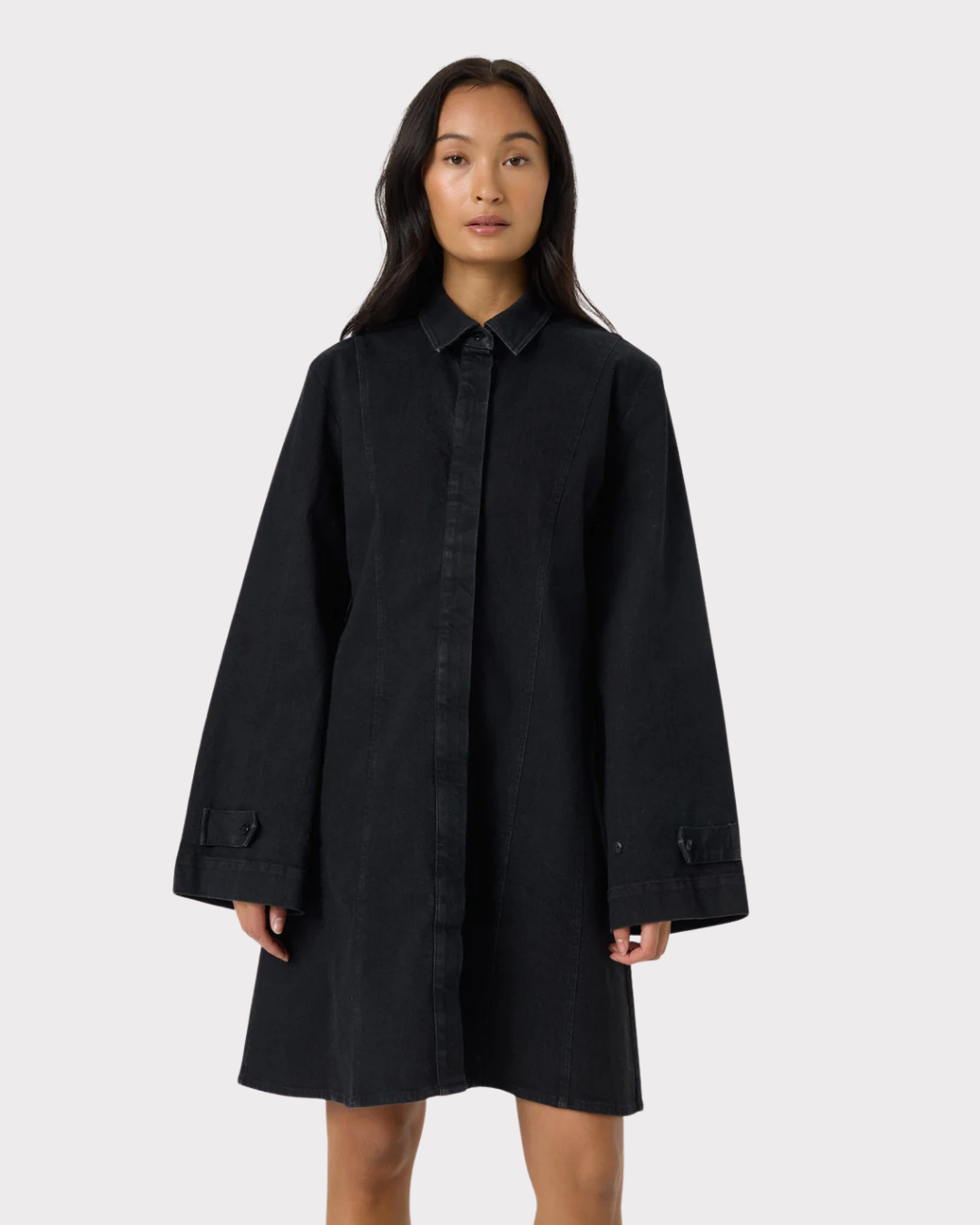 Slrhea Denim Dress-Kjole-Soaked in Luxury-Aandahls