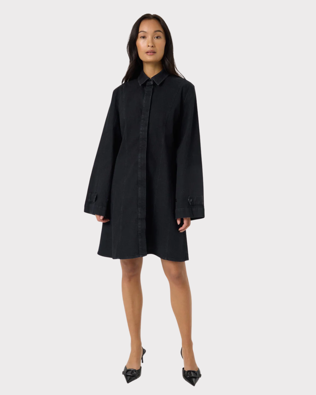 Slrhea Denim Dress-Kjole-Soaked in Luxury-Aandahls