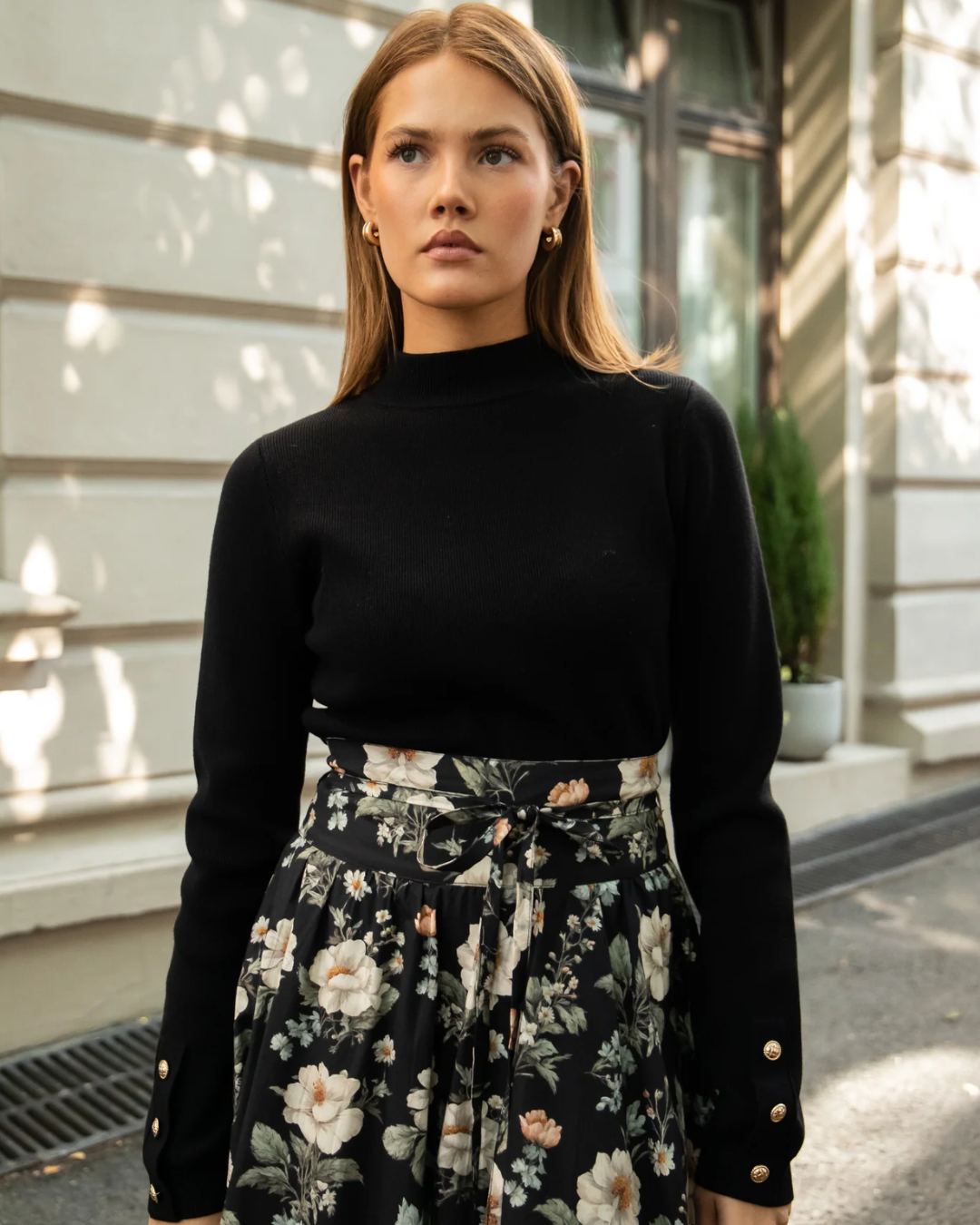 stina high neck jet black-Genser-MISSMAYA-Aandahls