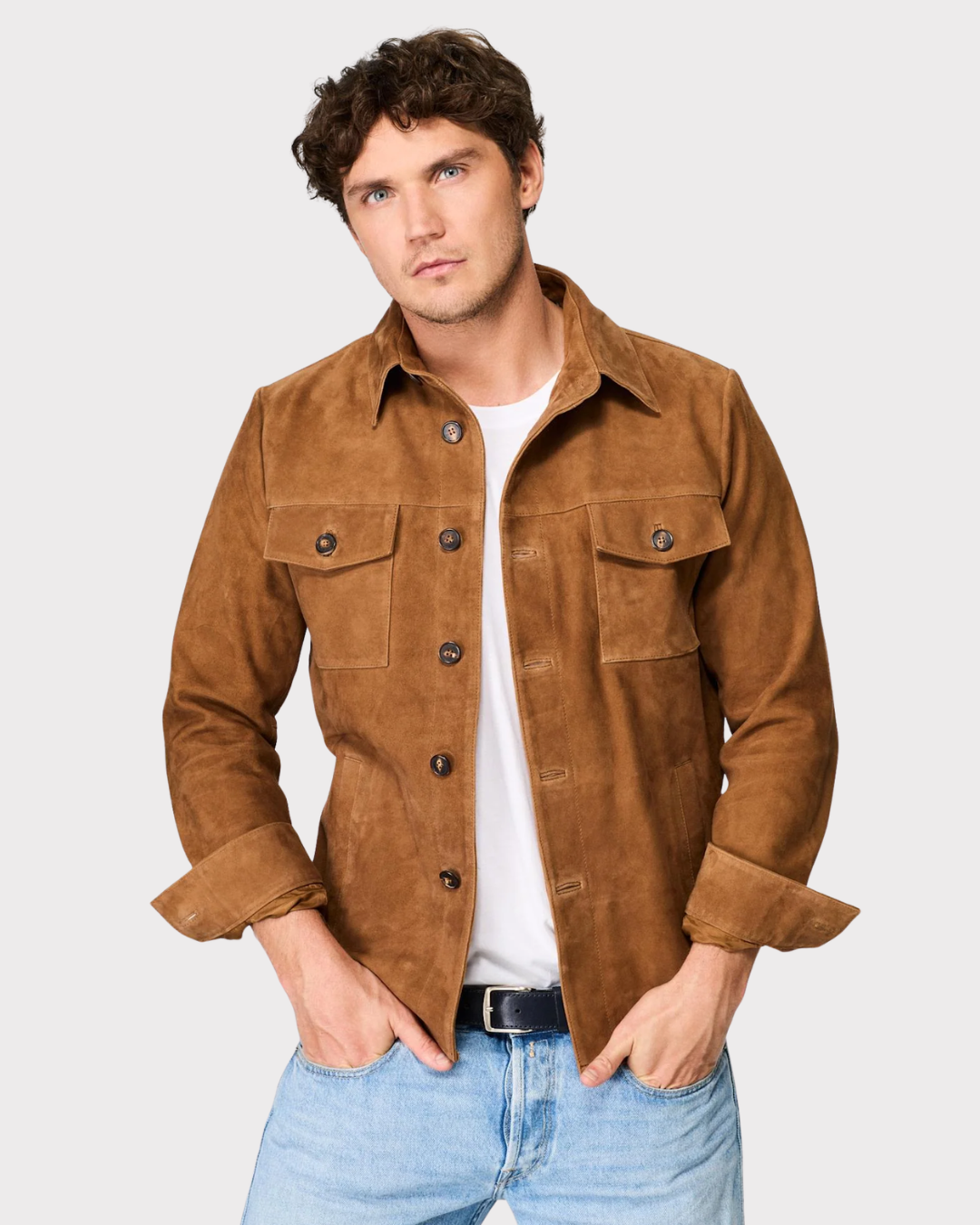 Suede Shirt Jacket