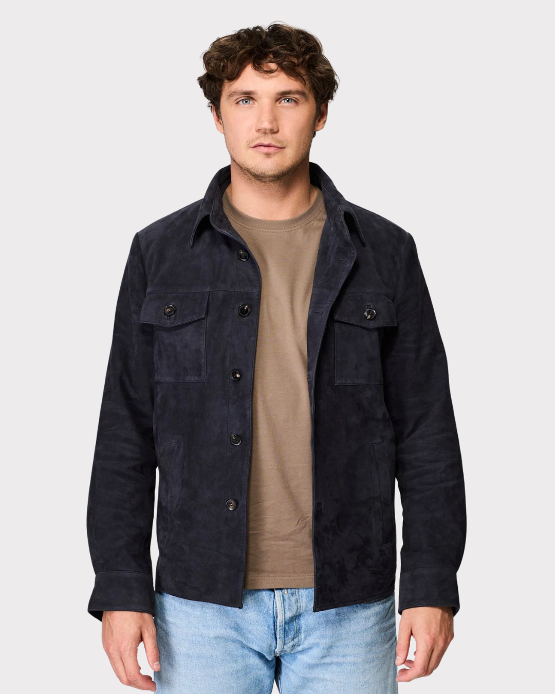 Suede Shirt Jacket