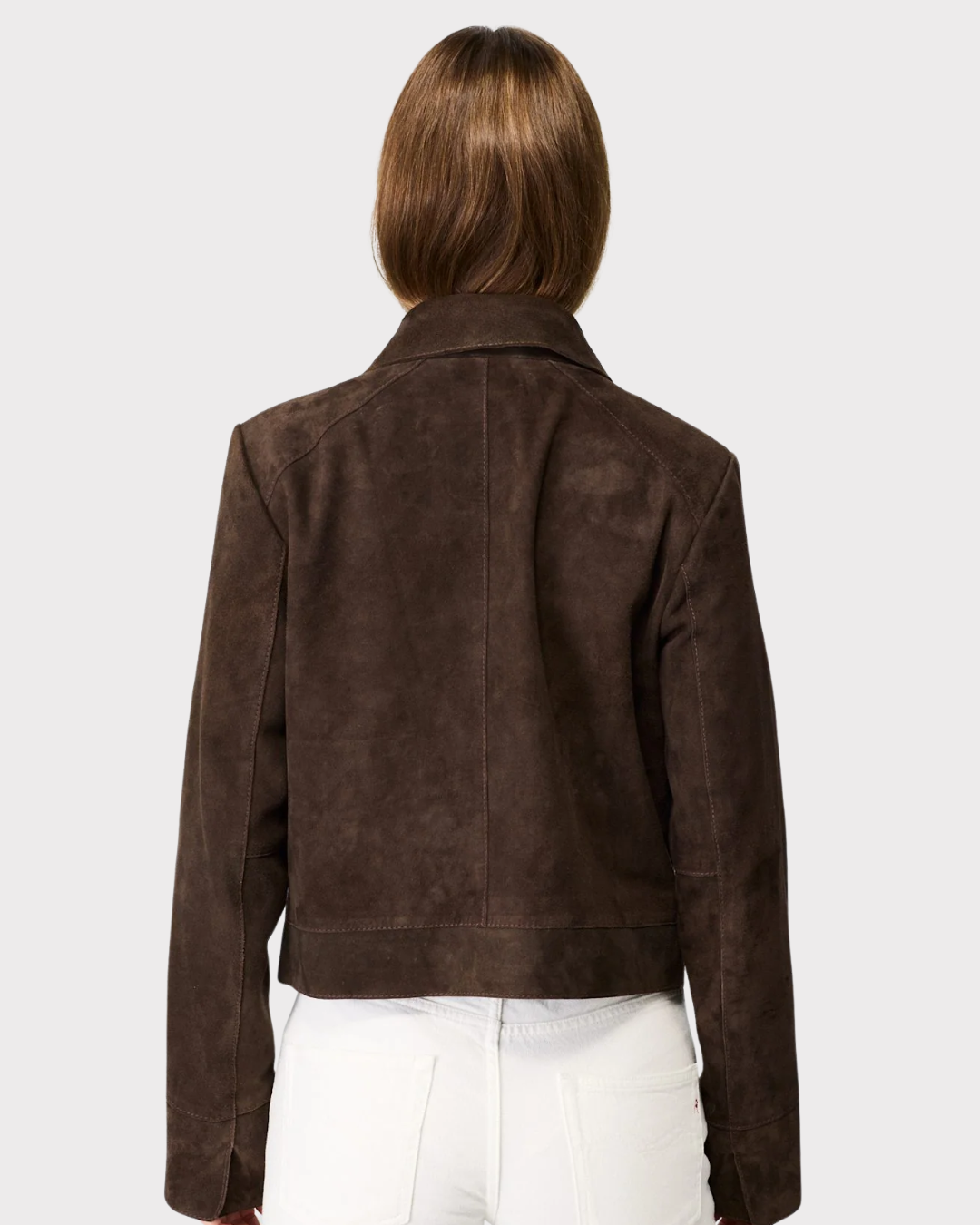 Wmn Suede Short Jacket