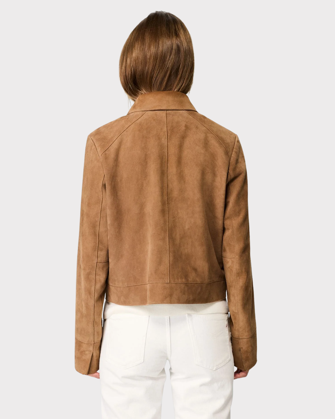 Wmn Suede Short Jacket