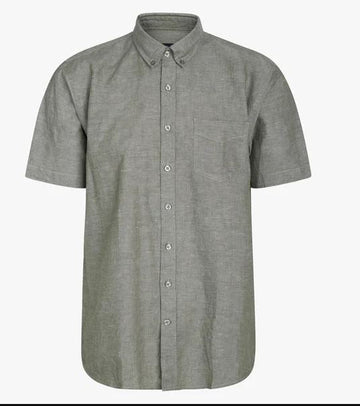 therkel linen/cot ss shirt-Skjorte-SIGNAL-Aandahls