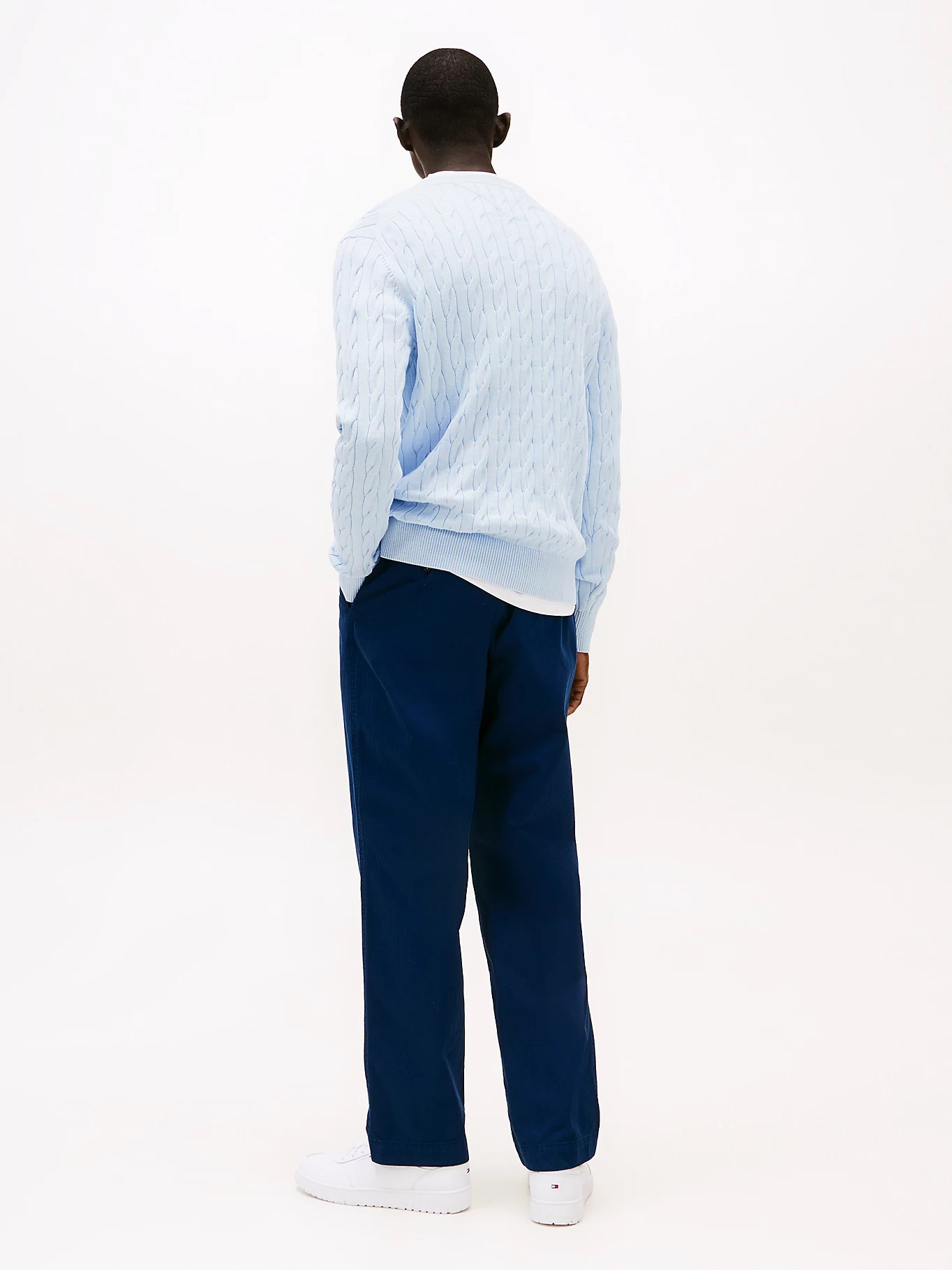 Classic cotton cable crew neck-Genser-Tommy Hilfiger-Aandahls
