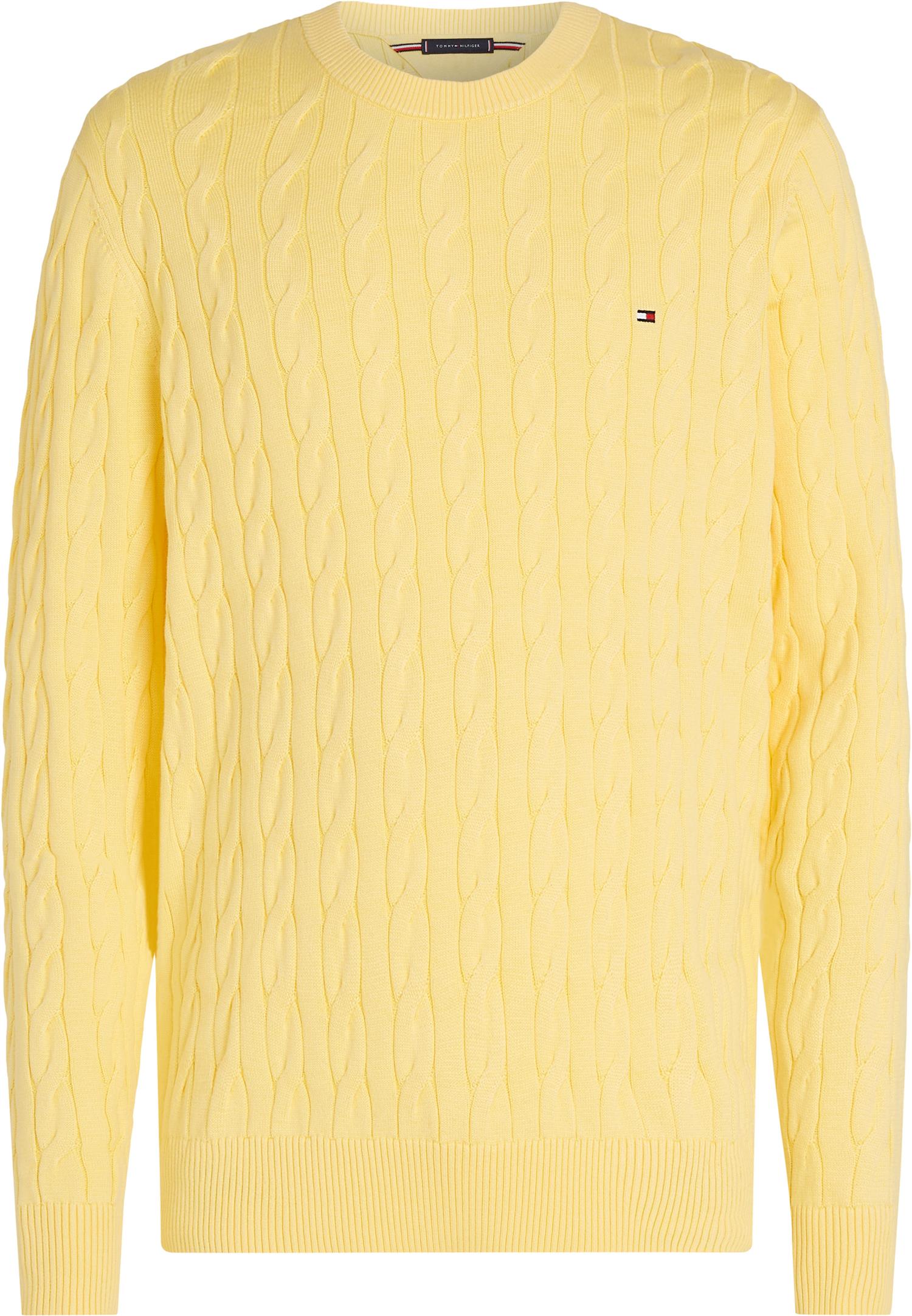 Classic cotton cable crew neck-Genser-Tommy Hilfiger-Aandahls