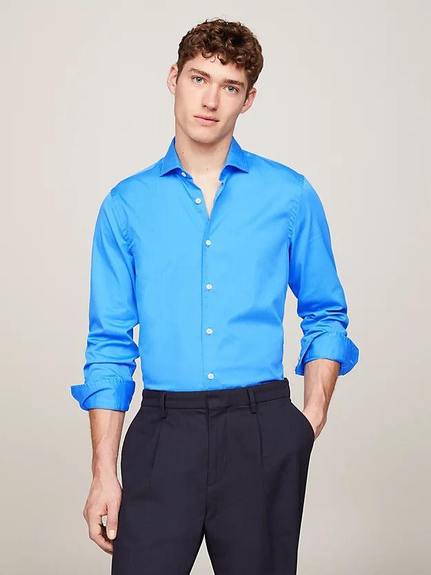 Dc flex poplin solid sf shirt-Skjorte-Tommy Hilfiger-Aandahls