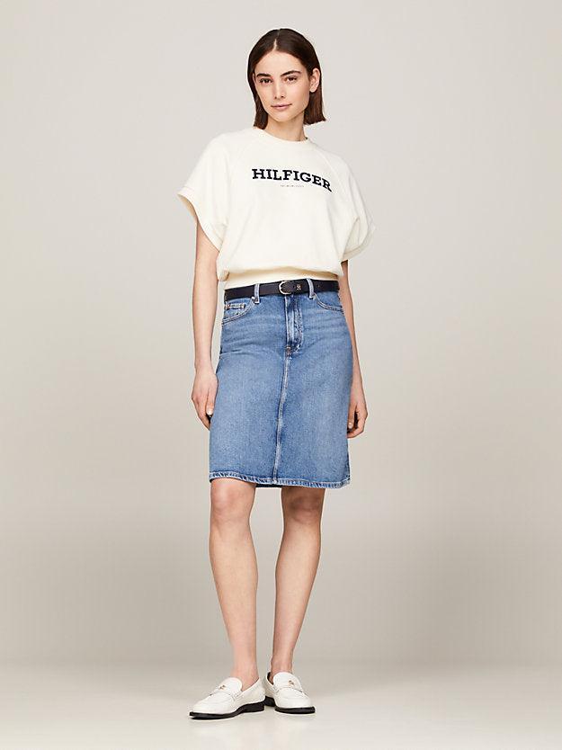 DNM A-line skirt HW mel-Skjørt-Tommy Hilfiger-Aandahls