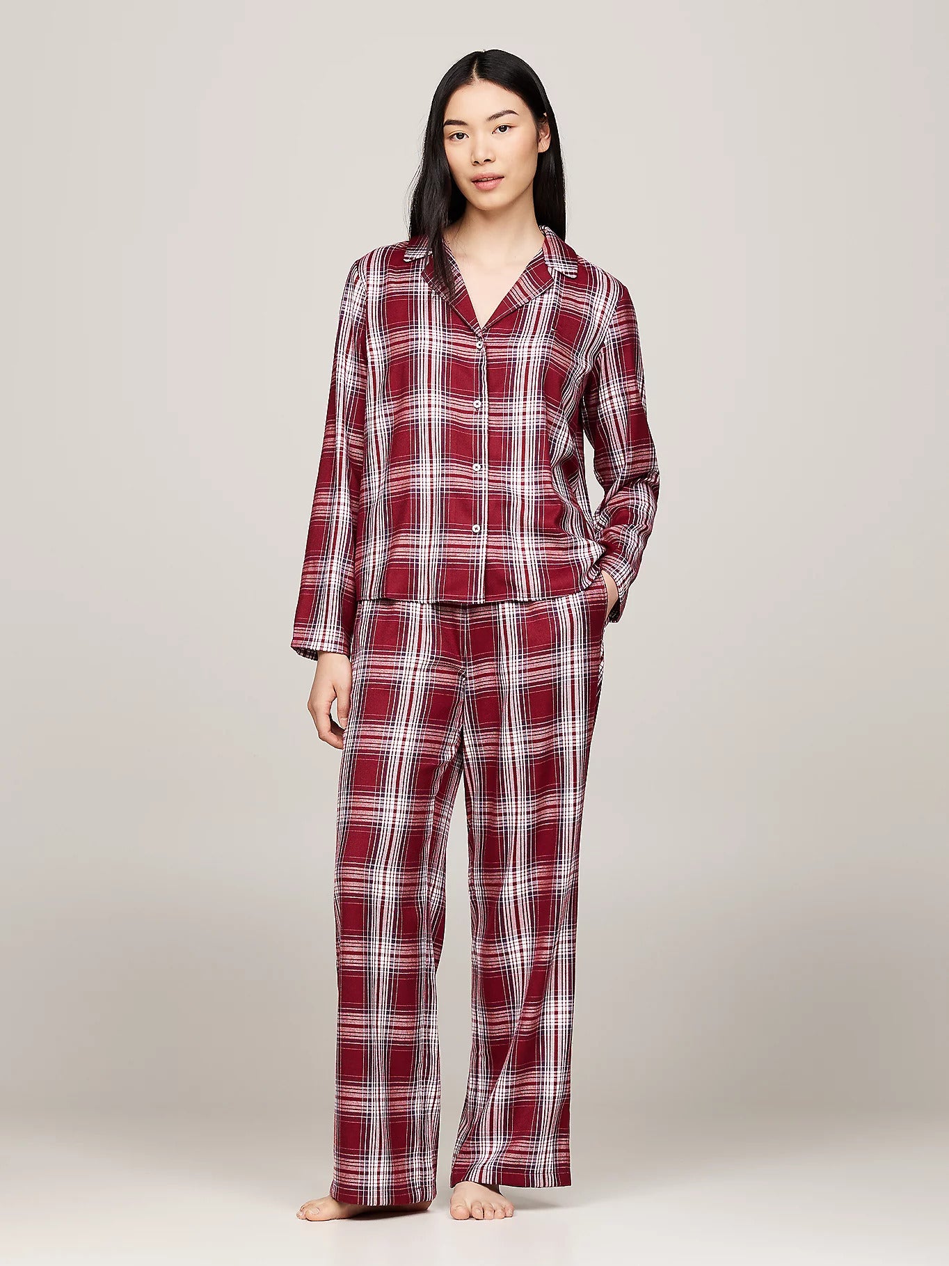 LS flnl shirt pj set-Nattøy-Tommy Hilfiger-Aandahls