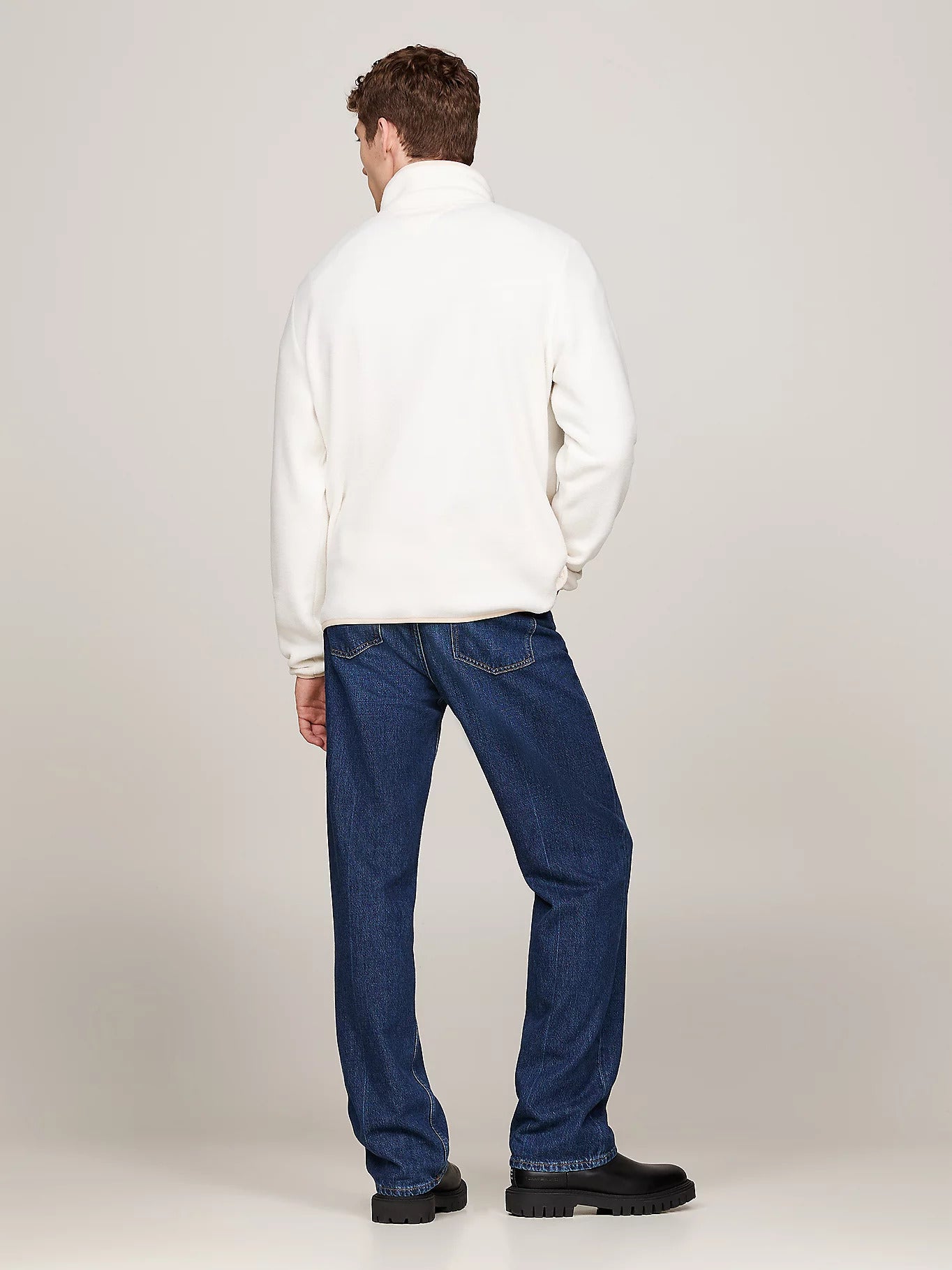 Monotype textured fleece mock-Genser-Tommy Hilfiger-Aandahls