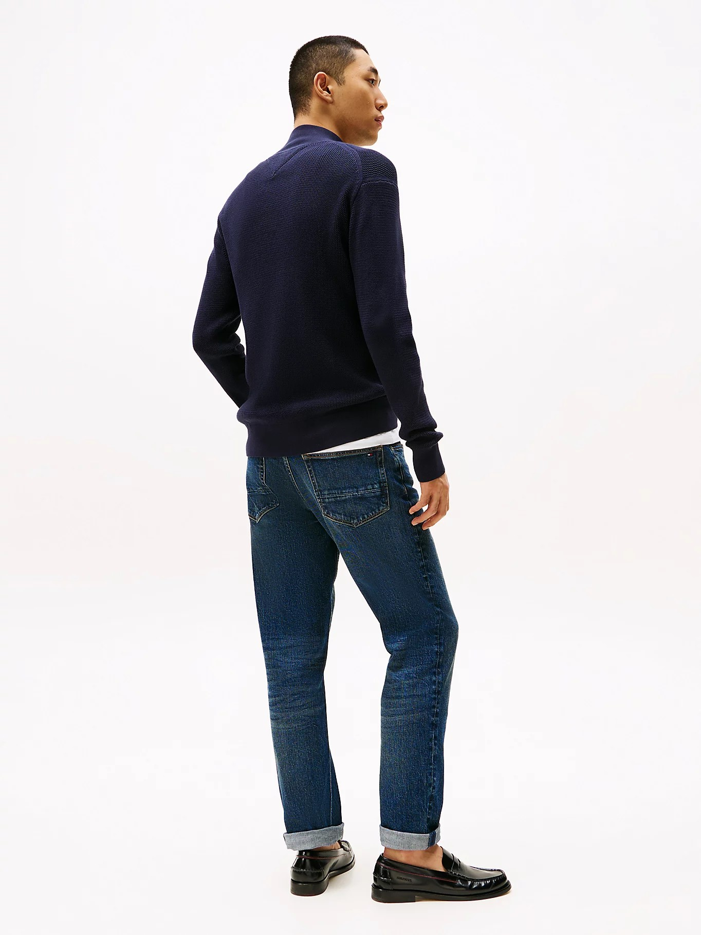 Racking Structure Zip Mock-Genser-Tommy Hilfiger-Aandahls