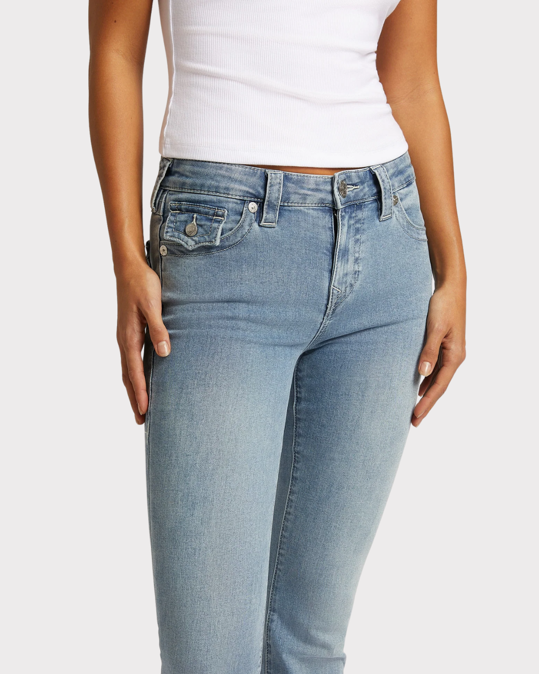 Becca Mid rise Bootcut flap-Jeans-True Religion-Aandahls