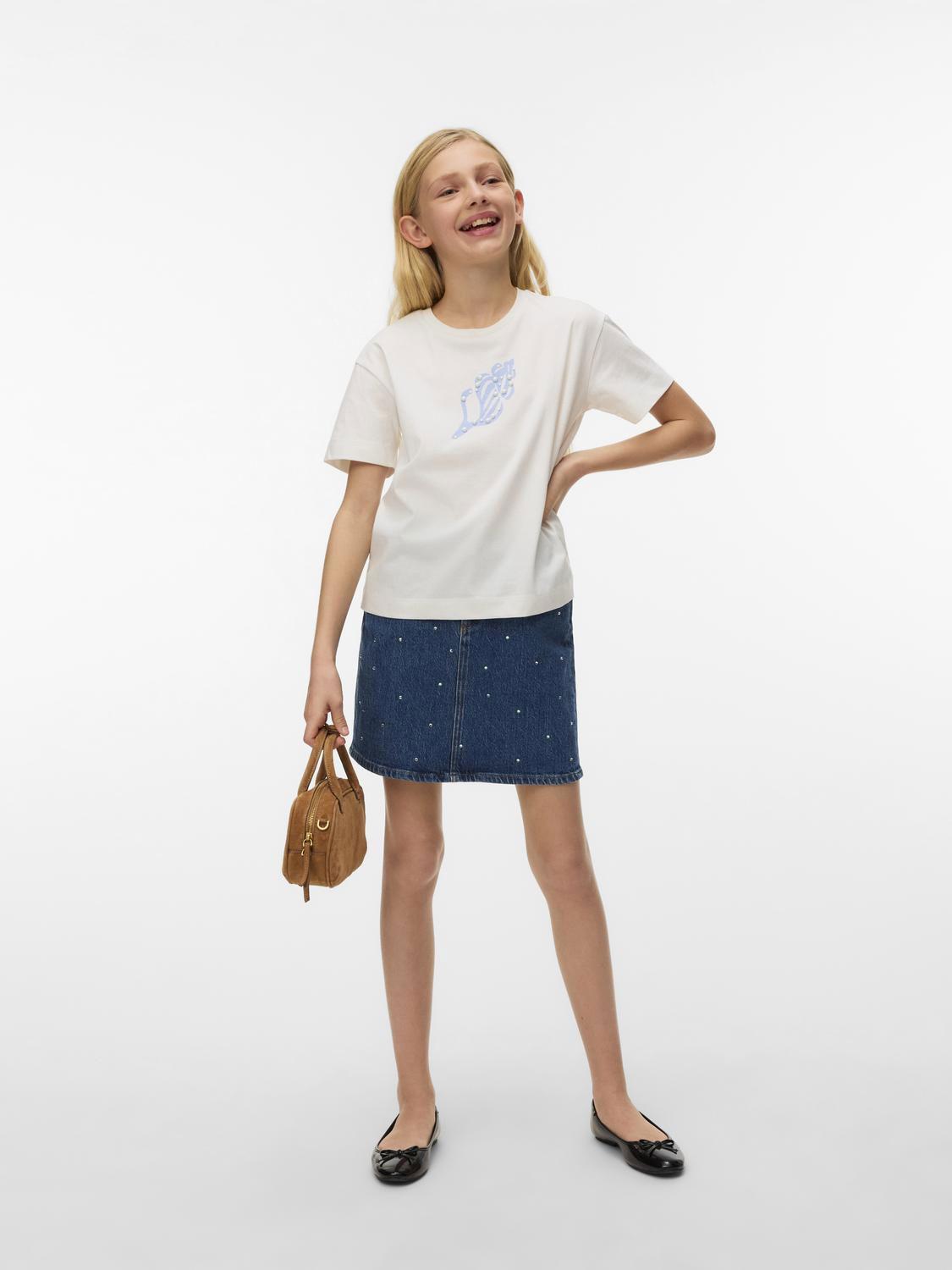 Mette Ss Top-T-shirt-Vero Moda Girl-Aandahls