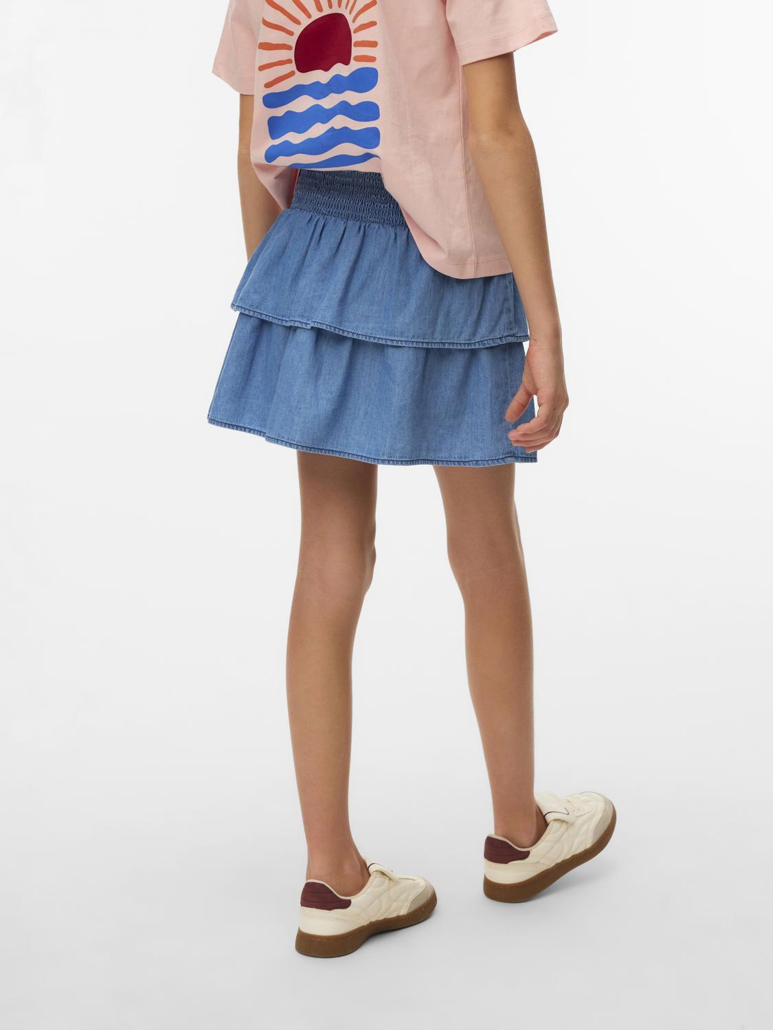 Vmida Emma Smock Layer Skirt Wvn Girl-Skjørt-Vero Moda Girl-Aandahls