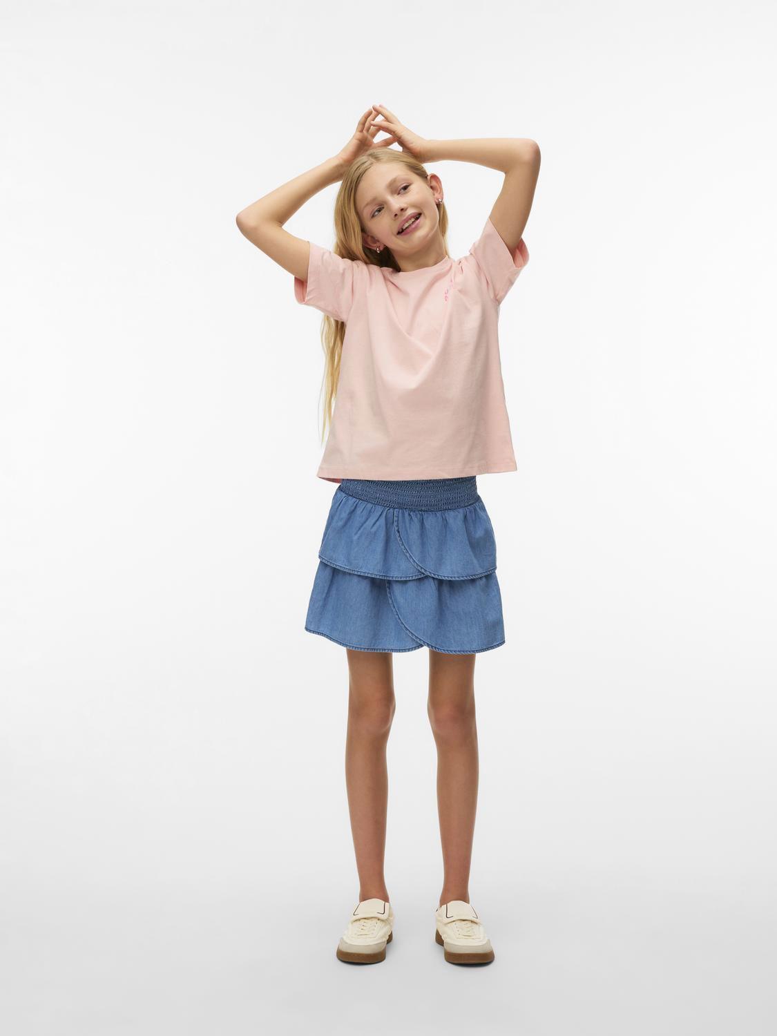 Vmida Emma Smock Layer Skirt Wvn Girl-Skjørt-Vero Moda Girl-Aandahls
