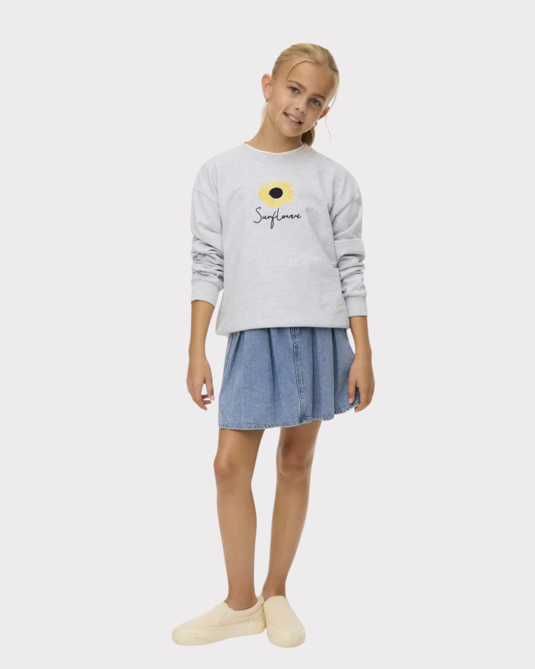 Vmulla Trina Ls Sweat Box Jrs Girl-Genser-Vero Moda Girl-Aandahls