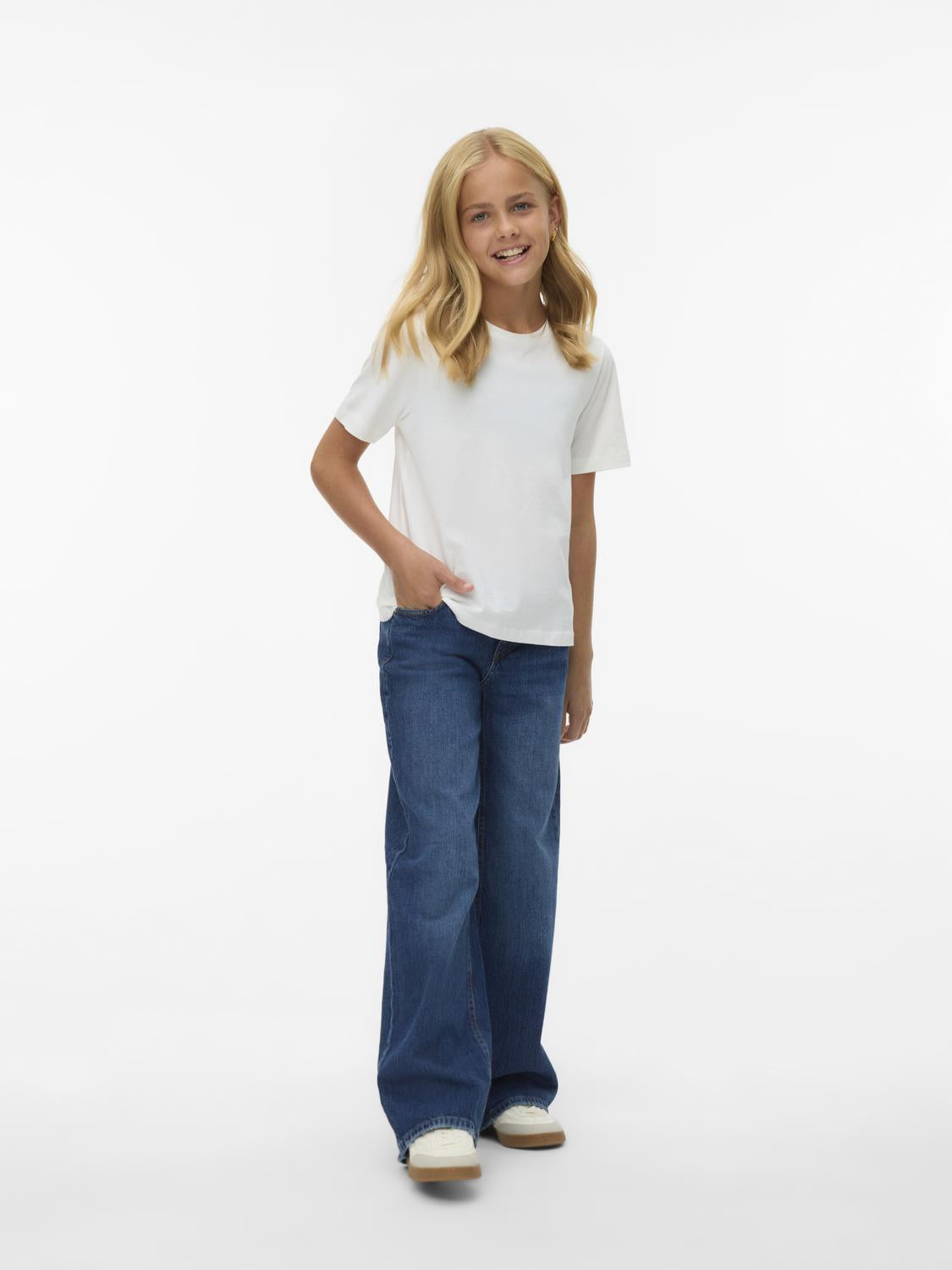 Vmvanessa Lr Wide Jeans Ra393 Girl-Jeans-Vero Moda Girl-Aandahls