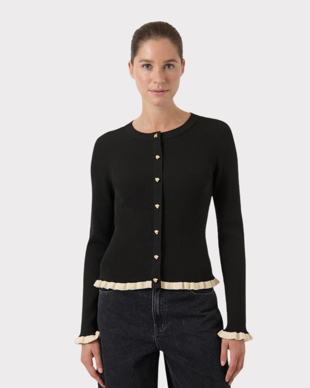 Floma Ls Knit Pullover S.-Genser-YAS-Aandahls
