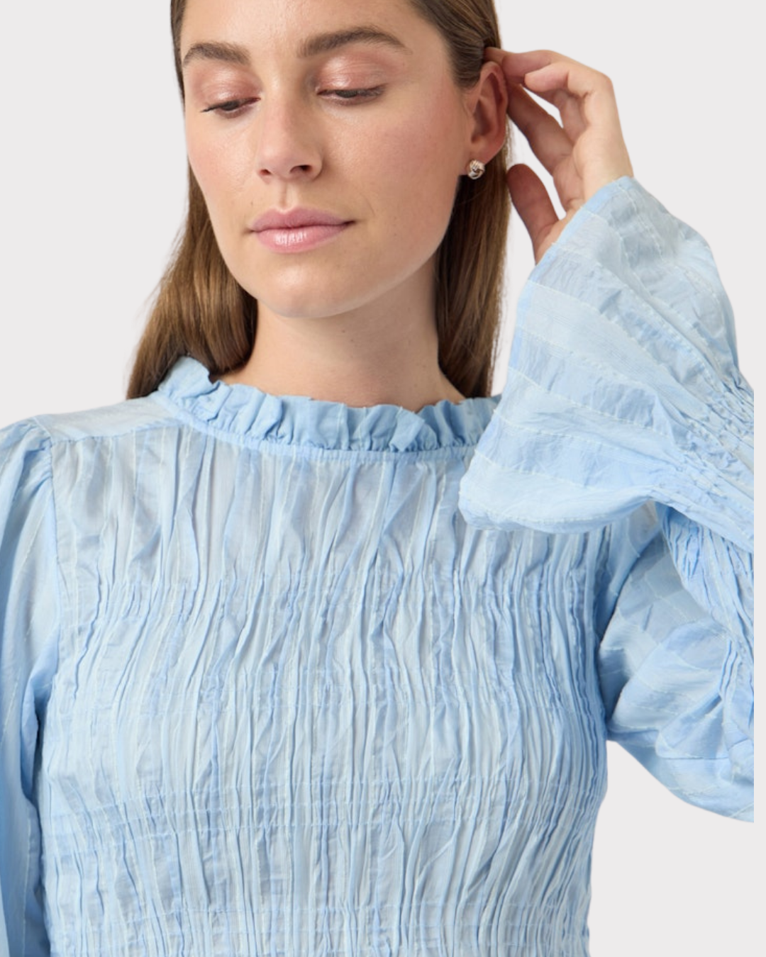 Rava Ls Smock Top-Overdel-YAS-Aandahls