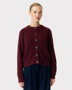 Yasjohi Ls Wool Blend Cardigan S. Noos