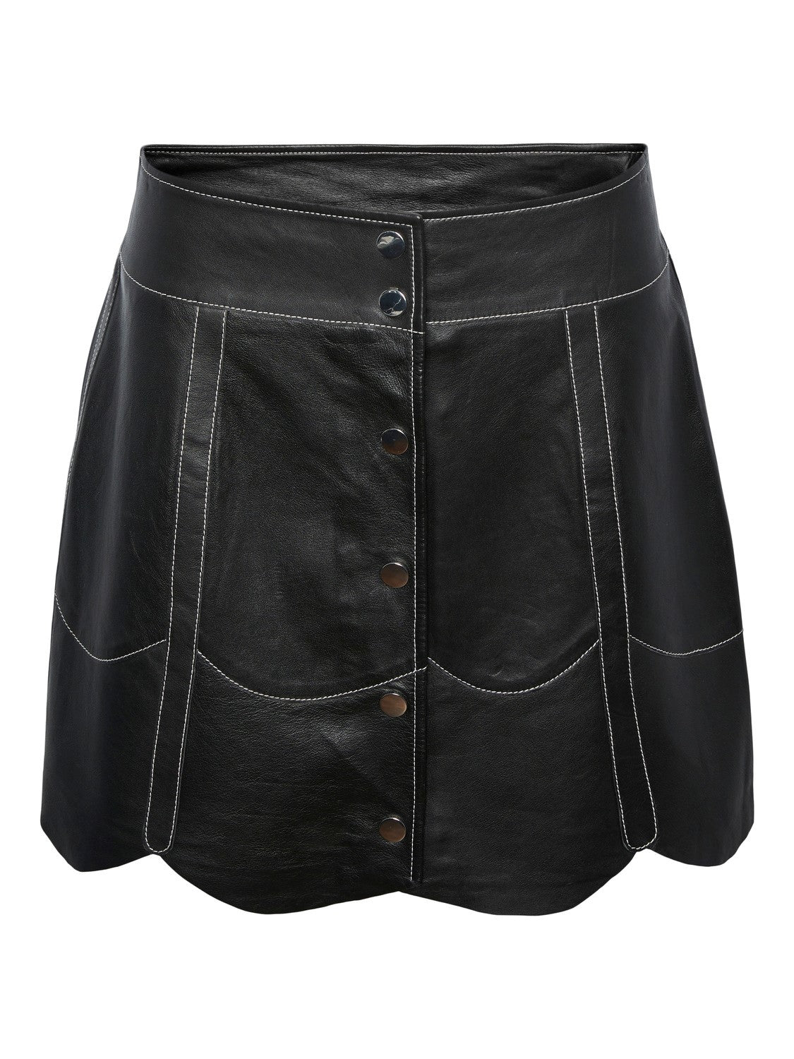 Bimo HW Leather Skirt-Skjørt-Y.A.S-Aandahls
