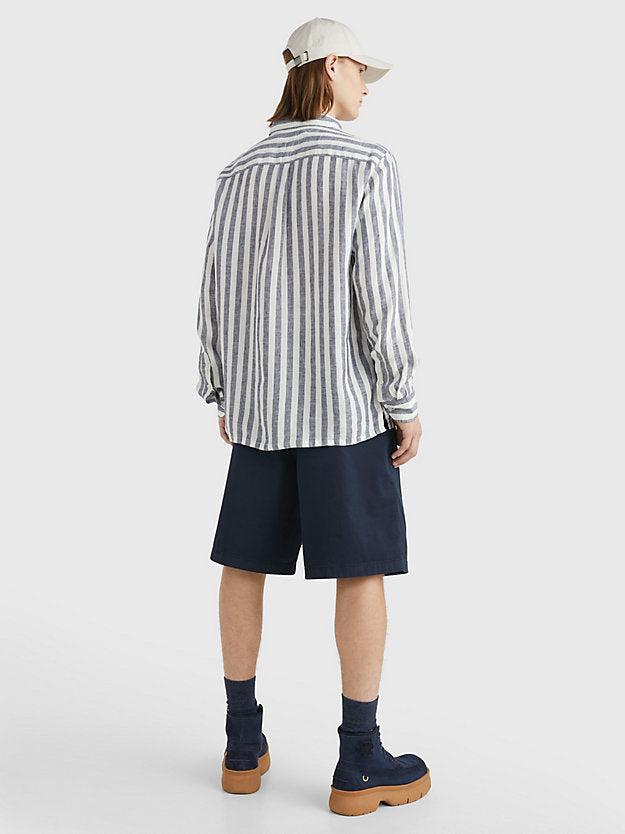 Breton Linen Stripe-Skjorte-Tommy Hilfiger-Aandahls