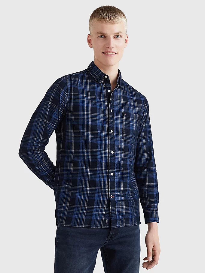 Corduroy check sf shirt-Skjorte-Tommy Hilfiger-Aandahls