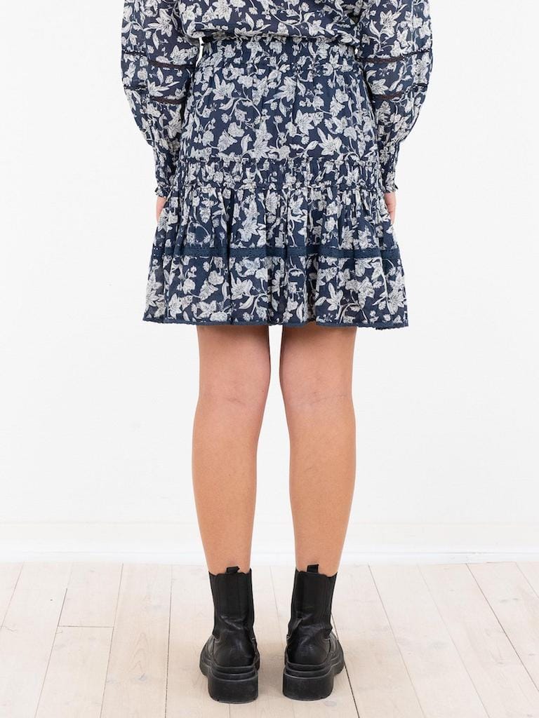Cosy stencil flower skirt-Skjørt-Neo Noir-Aandahls
