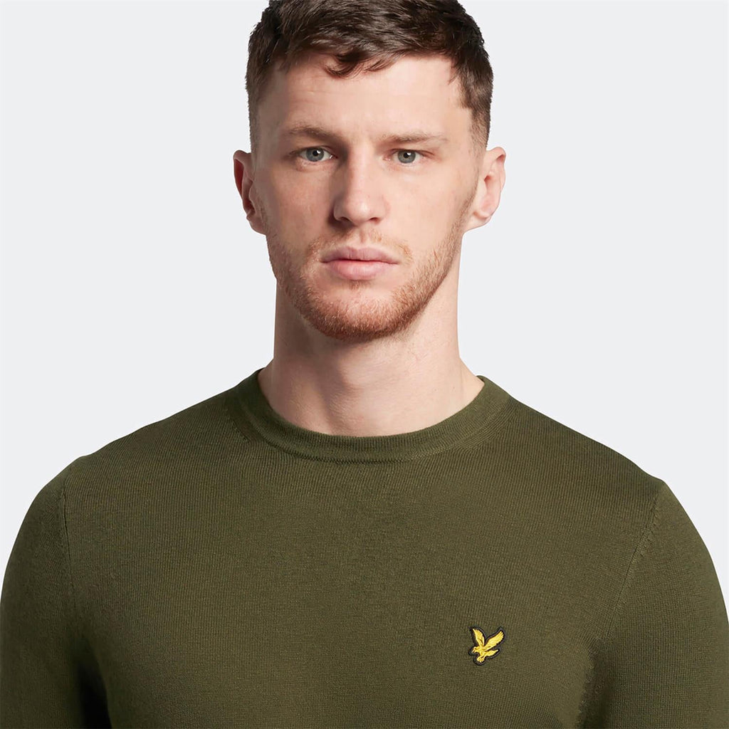 Cotton Merino Crew Jumper-Genser-Lyle & Scott-Aandahls