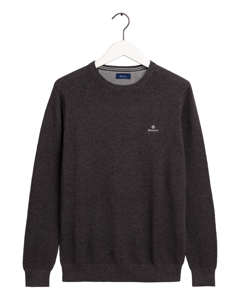 Cotton Pique Crew-Genser-Gant-Aandahls