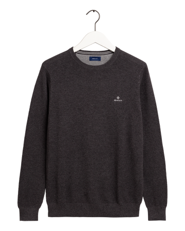 Cotton Pique Crew-Genser-Gant-Aandahls