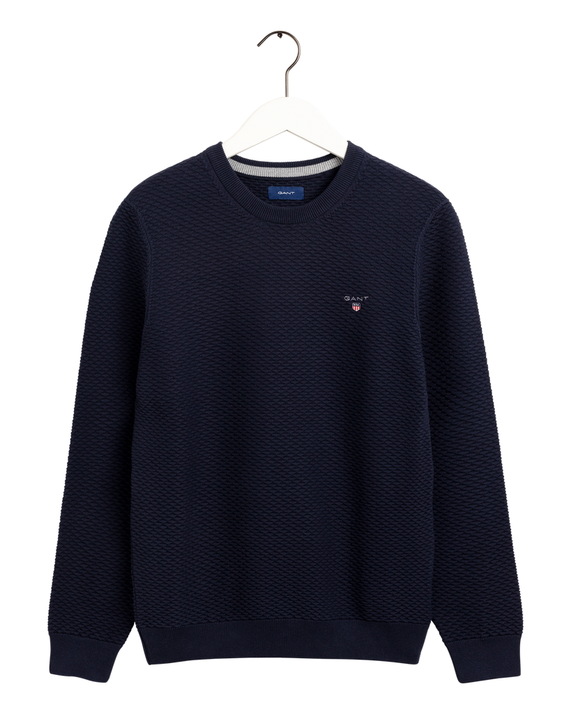 Gant Triangle Texture Crew-Genser-Gant-Aandahls