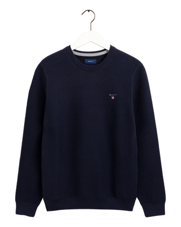 Gant Triangle Texture Crew-Genser-Gant-Aandahls