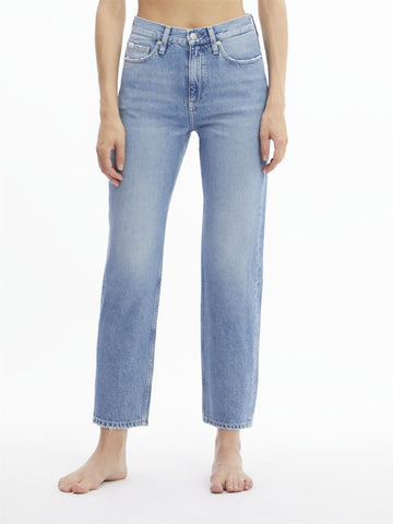 HIGH RISE STRAIGHT ANKLE-Jeans-Calvin Klein Jeans-Aandahls