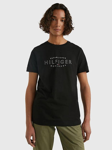Hilfiger curve logo tee-T-shirt-Tommy Hilfiger-Aandahls