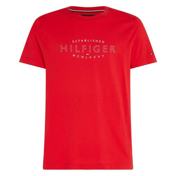 Hilfiger curve logo tee-T-shirt-Tommy Hilfiger-Aandahls