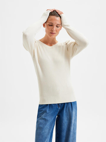 Isla LS knit NOOS-Genser-Selected Femme-Aandahls