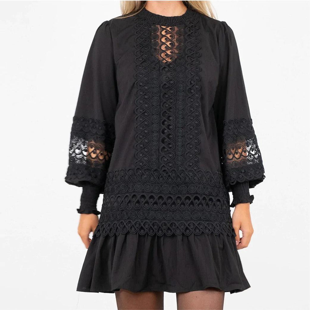 Katja Embroidery Dress-Kjole-Neo Noir-Aandahls
