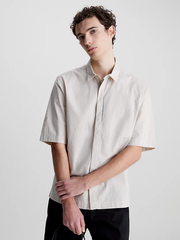Linen cotton cuban ss shirt-Skjorte-Calvin Klein-Aandahls