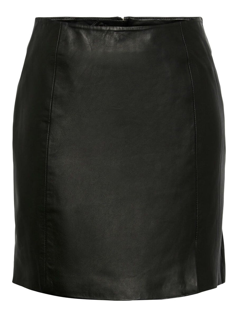 Niro HW Short Leather Skirt-Skjørt-Y.A.S-Aandahls
