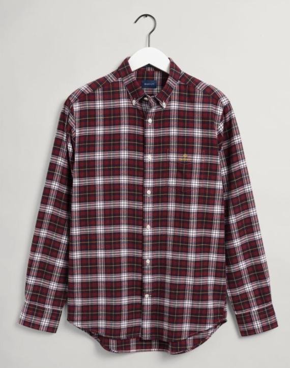 Reg Flannel Check-Skjorte-Gant-Aandahls