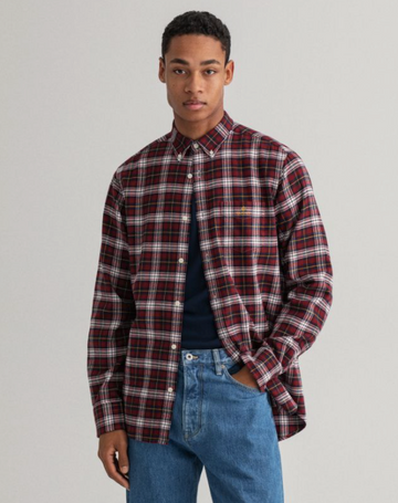 Reg Flannel Check-Skjorte-Gant-Aandahls